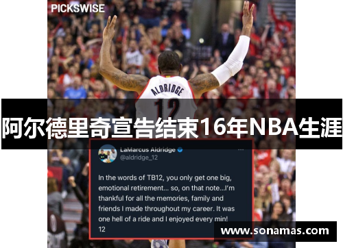 阿尔德里奇宣告结束16年NBA生涯